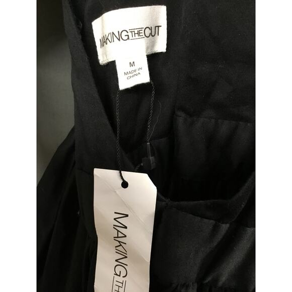 Making The Cut Sienna's Dress Women's Medium Black Ruffle Tiered Hi-Low A-Line - Picture 5 of 9